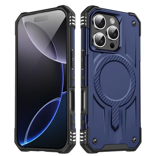 Sturzsichere Handyhülle Kompatibel mit iPhone 16 Pro Max Hülle, klassische Hybrid-Magnet-Handyhülle, schlanke, stoßfeste Standard-Fallschutzhülle, kratzfeste Rückseite Passgenaue Handyhülle(Blue) Sturzsichere Handyhülle Kompatibel mit iPhone 16 Pro Max Hülle, klassische Hybrid-Magnet-Handyhülle, schlanke, stoßfeste Standard-Fallschutzhülle, kratzfeste Rückseite Passgenaue Handyhülle(Blue) von OWSIHNZBF
