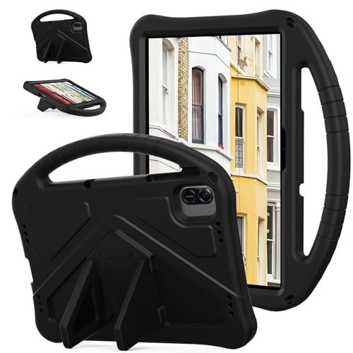 OWSIHNZBF Vergilbungsfreie Tablet-Hülle Leichte, stoßfeste, kinderfreundliche Hülle, kompatibel mit Infinix Xpad 11 Zoll Tablet-Hülle mit Stifthalter(Black) von OWSIHNZBF