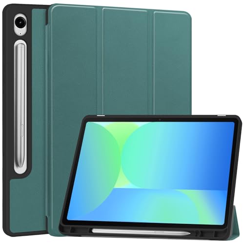 Vergilbungsfreie Tablet-Hülle Compatible with Samsung Galaxy Tab S10 FE/ S9 FE 10.9 Inch Case Tablet Slim Protective Cover,Auto Wake Sleep,Soft TPU Protective Case Smart Cover w/Pencil Holder Tablet-H Vergilbungsfreie Tablet-Hülle Compatible with Samsung Galaxy Tab S10 FE/ S9 FE 10.9 Inch Case Tablet Slim Protective Cover,Auto Wake Sleep,Soft TPU Protective Case Smart Cover w/Pencil Holder Tablet-H von OWSIHNZBF