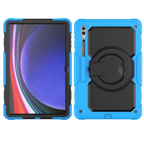 Vergilbungsfreie Tablet-Hülle Hülle kompatibel mit Samsung Galaxy Tab S10 Ultra 14,6 Zoll 2024 SM-X920 Hülle mit Stifthalter + Displayschutzfolie, Ganzkörperschutz, robuste Abdeckung, drehbarer Griff, Vergilbungsfreie Tablet-Hülle Hülle kompatibel mit Samsung Galaxy Tab S10 Ultra 14,6 Zoll 2024 SM-X920 Hülle mit Stifthalter + Displayschutzfolie, Ganzkörperschutz, robuste Abdeckung, drehbarer Griff, von OWSIHNZBF