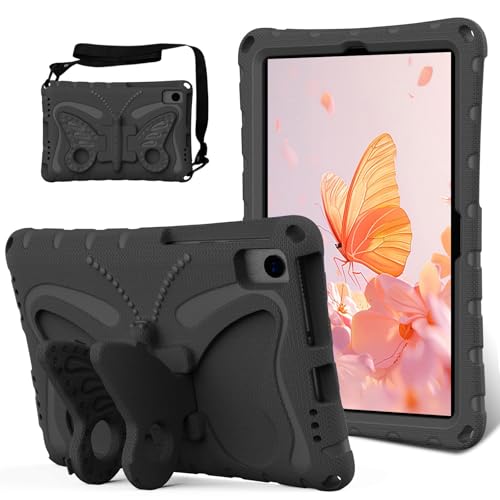 Vergilbungsfreie Tablet-Hülle Kompatibel mit Lenovo Tab M10 Plus (2020 2. Generation) TB-X606F / TB-X606X 10,3 Zoll, leichte, robuste, stoßfeste EVA-Schutzhülle mit Schultergurt, Hülle Compatible with von OWSIHNZBF