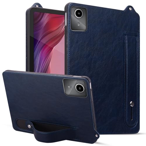 Vergilbungsfreie Tablet-Hülle Kompatibel mit Lenovo Tab M11/Lenovo Xiaoxin Pad 2024 11,0 Zoll TB330F Stoßfeste Ständer-Tablet-Hülle Handschlaufe-Hülle Tablet-Hülle Lederhülle Tablet-Hülle TPU & PC Tab von OWSIHNZBF