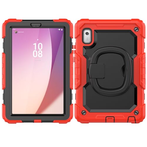 Vergilbungsfreie Tablet-Hülle Kompatibel mit Lenovo Tab M9 9 Zoll TB-310FU 2023 Hülle, [360° drehbarer Griff] Robuste, stoßfeste Abdeckung mit Displayschutzfolie, robuste Ganzkörper-Schutzhülle Tablet von OWSIHNZBF