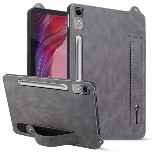 Vergilbungsfreie Tablet-Hülle Kompatibel mit Lenovo Tab P12 (12,7 Zoll) TB-370/TB-371, stoßfeste Tablet-Hülle mit Standfunktion, Handschlaufen-Hülle, Tablet-Hülle, Lederhülle, Tablet-Hülle, TPU & PC T von OWSIHNZBF