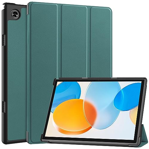 Vergilbungsfreie Tablet-Hülle Kompatibel mit TECLAST M40 Pro/M40/P20 HD/P20S Hülle, 10,1 Zoll, dreifach faltbare Smart-Tablet-Hülle, harte PC-Rückschale, schlanke Hülle, mehrere Betrachtungswinkel, St von OWSIHNZBF