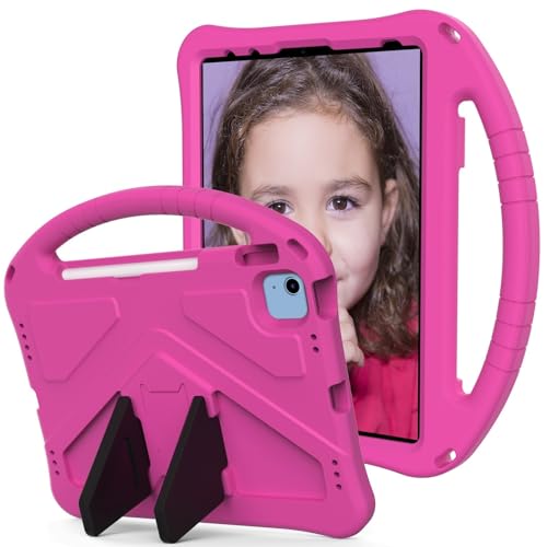 Vergilbungsfreie Tablet-Hülle Leichte, stoßfeste, kinderfreundliche Hülle, kompatibel mit iPad (A16) 11. Generation 11 Zoll 2025, mit Griffständer, verdickter Eckenschutz-Tablet-Hülle Tablet-Hülle mit von OWSIHNZBF