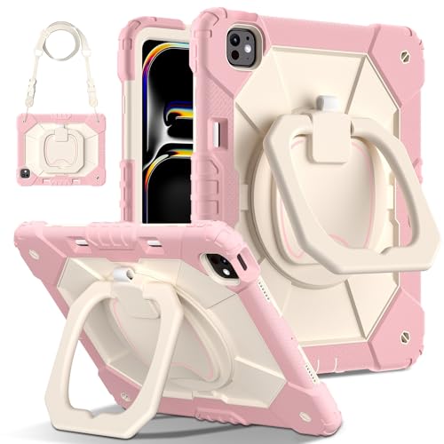 Vergilbungsfreie Tablet-Hülle Tablet-Hülle kompatibel mit 2024 iPad Pro 13 Zoll Hülle mit Stifthalter, strapazierfähige, stoßfeste, robuste Hartschalenhülle mit Ständer Compatible with Pro 13 Zoll mit Vergilbungsfreie Tablet-Hülle Tablet-Hülle kompatibel mit 2024 iPad Pro 13 Zoll Hülle mit Stifthalter, strapazierfähige, stoßfeste, robuste Hartschalenhülle mit Ständer Compatible with Pro 13 Zoll mit von OWSIHNZBF