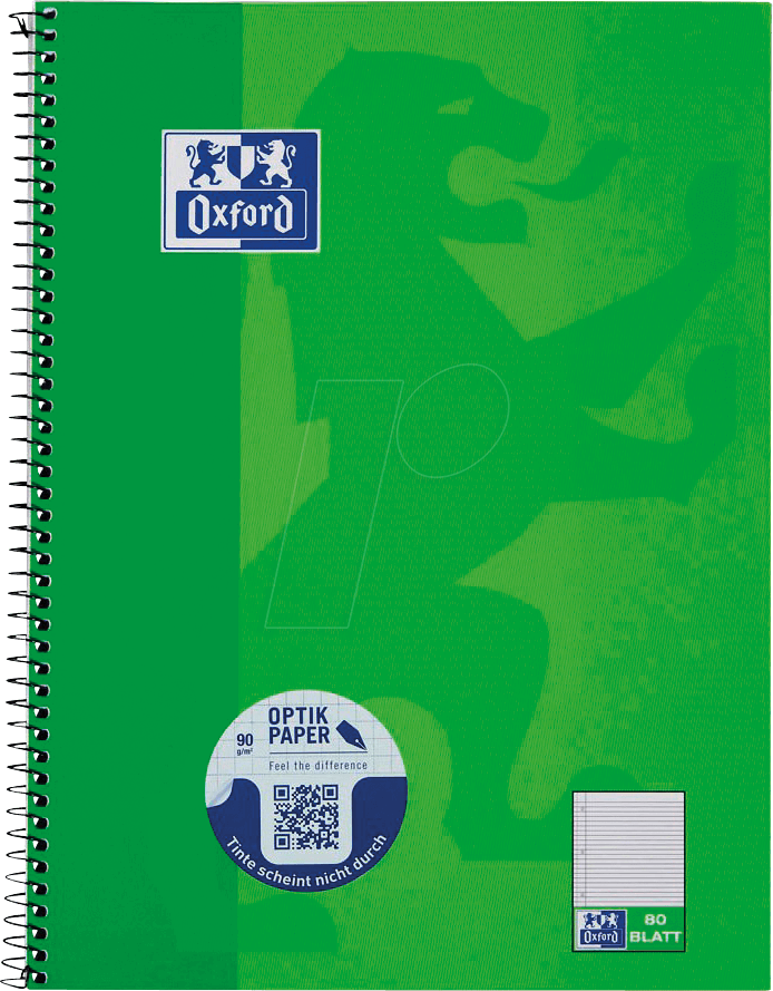 OXFORD 100050357 - Collegeblock A4+ liniert mit Rand links, gelocht OXFORD 100050357 - Collegeblock A4+ liniert mit Rand links, gelocht von OXFORD