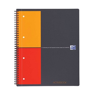 OXFORD Collegeblock Activebook kariert DIN A4 Rand rundum von OXFORD