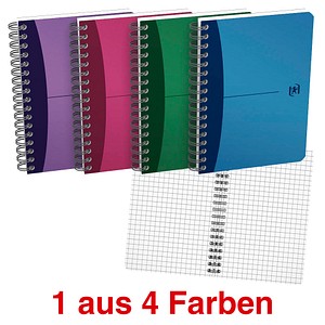 OXFORD Collegeblock Office Urban Spiralbuch kariert DIN A6 ohne Rand von OXFORD