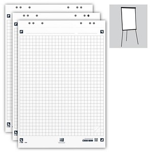 OXFORD Flipchart-Papier Smart Chart kariert 65,0 x 98,0 cm, 20 Blatt, 3 Blöcke von OXFORD