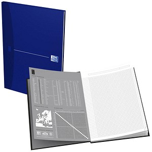 OXFORD Notizbuch Office Essentials DIN A4 kariert, blau Hardcover 192 Seiten von OXFORD