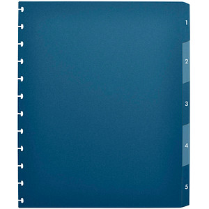 OXFORD Ordnerregister vario-zipp Vollformat 1-5 blau/ transparent 5-teilig, 1 St. von OXFORD