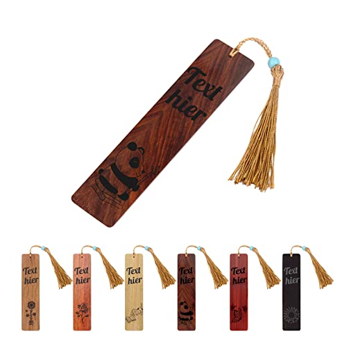 Lesezeichen Kinder,OXYEFEI Lesezeichen Kinder 1. Klasse Lesezeichen Personalisiert Holz Mädchen Schulanfänger Bookmark Set Buchmarker Geschenke für Lehrer Hebamme Freundin Leseratten(Gravur) von OXYEFEI