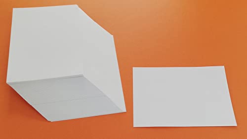 100 Blatt Etikettenpapier, matt, 80 g, A6, 150 x 105 mm, mit Ablösen auf der Rückseite für Inkjet- und Laserdrucker. von OY