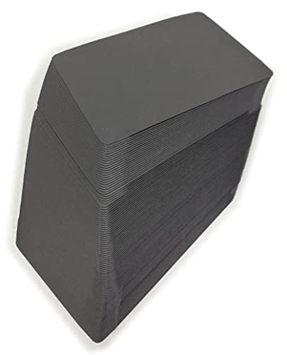 100 Karten, schwarz, dickes Papier, 400 g, im Format A6, 150 x 105 mm. von OY