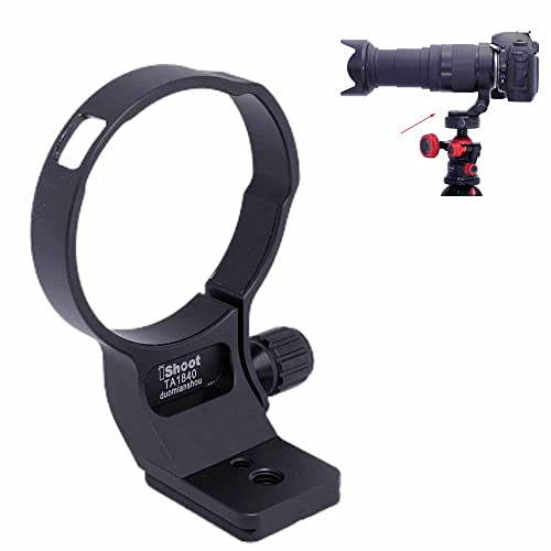 CNC-Objektivmanschette, Stativhalterung, kompatibel mit Tamron 18–400 mm f/3.5–6.3 Di II VC HLD B028 (EF/F-Halterung), Objektivstützhalterung, Unterseite ist Arca-Swiss Fit Schnellwechselplatte von OYANIA