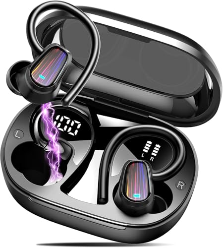 OYIB Bluetooth Kopfhörer Sport, 50 Std Kopfhörer Kabellos Bluetooth 5.4 mit HD Mic, 2025 In Ear Kopfhörer HiFi Stereo, Dual LED-Anzeige, IPX7 Wasserdicht Ohrhörer mit Ohrhaken für Arbeit/Studium/Sport OYIB Bluetooth Kopfhörer Sport, 50 Std Kopfhörer Kabellos Bluetooth 5.4 mit HD Mic, 2025 In Ear Kopfhörer HiFi Stereo, Dual LED-Anzeige, IPX7 Wasserdicht Ohrhörer mit Ohrhaken für Arbeit/Studium/Sport von OYIB