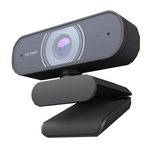 OYU Webcam, 1080P 30Fps, Dual Stereo Mikrofon, USB Plug & Play, HD Web Kamera kompatibel mit Zoom/Skype/YouTube, für Videoanrufe/Live Streaming/Online Lernen von OYU