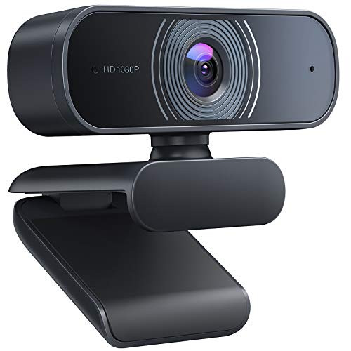 OYU Webcam, 1080P Webcam, Dual-Stereo-Mikrofon,USB Plug & Play, HD PC Webkamera Kompatibel mit Skype, Zoom, FaceTime, YouTube, PC, Mac, Laptop von OYU