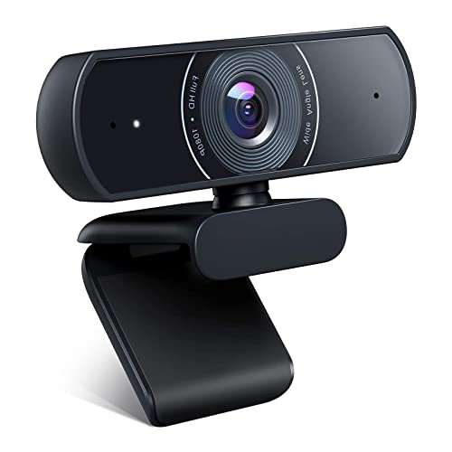 OYU Webcam, Webcam Full HD 1080p Video, Dual-Stereo-Mikrofon, Videokamera, mit USB, für Videoanrufe, Videospiele, Aufnahme, Konferenzen, Studio, Skype von OYU
