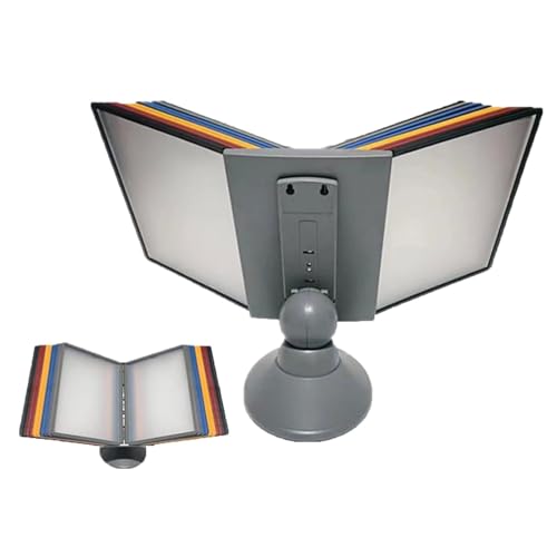 Desktop-Referenz-Organizer – Drehbarer Schreibtisch-Flip-Dateihalter, 30 Doppelseitige Anzeigetaschen, Wandhalterung, Referenzsystem, Katalog-AnzeigestäNder füR Posteranzeige,T Desktop-Referenz-Organizer – Drehbarer Schreibtisch-Flip-Dateihalter, 30 Doppelseitige Anzeigetaschen, Wandhalterung, Referenzsystem, Katalog-AnzeigestäNder füR Posteranzeige,T von OZTYSGXM