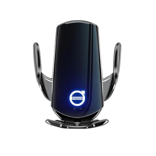 OZWALN Auto Telefonhalter für Volvo XC60 2022 2023 2024 Emblem Verstellbare Handyhalterung Universelle 360° Drehung Navigation Halterung Telefonhalterung Zubehör,Black von OZWALN