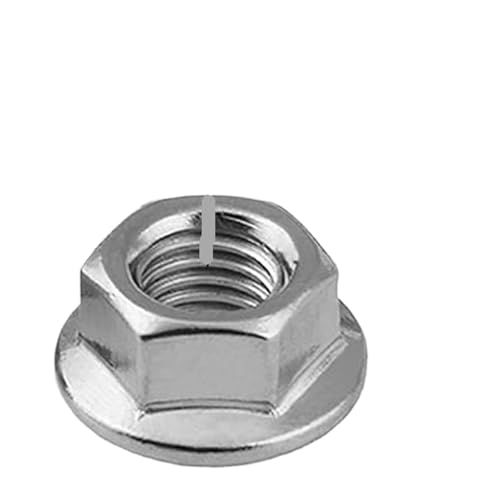 1/5/10 stücke Zoll 1/4 5/16 3/8 1/2 6-32 8-32 10-24 Unc Grob Form Lock Metall Schwere Vorherrschende Drehmoment Flansch Hexagon Mutter(10pcs,6-32) von OZXJW