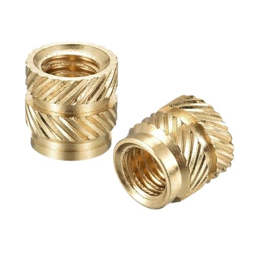 5-50pcs Brass Insert Knurled Nut M2 M3 M4 M5 M6 M8 Brass Threaded Inserts For Plastic Heat Set Embedment Nuts For 3D Printer(Length 8mm,M5 (OD7mm) 20pcs) von OZXJW