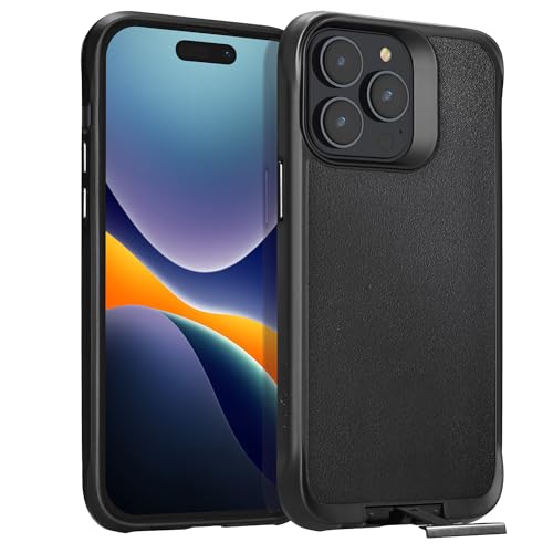 Oakshield Handyhülle mit Standfunktion kompatibel mit iPhone 14 Pro Max Hülle - Mit Ständer - Case für iPhone 14 Pro Max - Kompatibel mit MagSafe - Hülle in Schwarz Oakshield Handyhülle mit Standfunktion kompatibel mit iPhone 14 Pro Max Hülle - Mit Ständer - Case für iPhone 14 Pro Max - Kompatibel mit MagSafe - Hülle in Schwarz von Oakshield