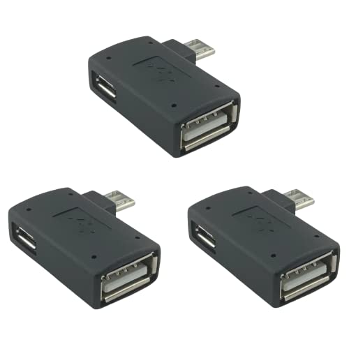 OTG-Kabel-Adapter für Fire TV Stick 4K Max/Cube/Lite, Micro-USB auf USB-OTG-Adapter, kompatibel mit Android-Smartphones, Tablets, Host-Geräten etc., 3 Stück von Oassuose
