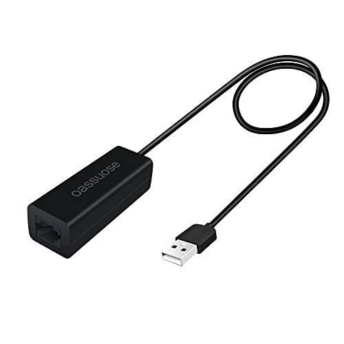 RJ9 auf USB-Headset-Adapter, kompatibel mit Plantronics/Jabra/Wireless DECT-Headsets, für Computer/Notebook/Mac/Tablet, USB-Stecker auf RJ9-Buchse von Oassuose