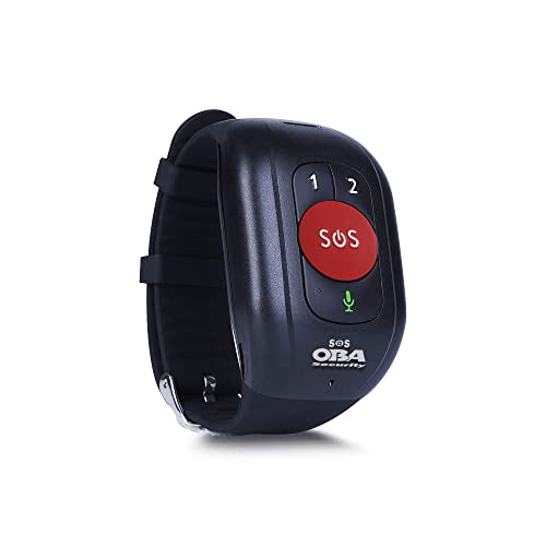 Armband SOS Senioren Lebensrettende GPS 4G WiFi Anrufe, Stürze, GPS-Position, Herz, Druck, Temperatur Wasserdicht IP 67 APP frei (Datei mit Anleitung zur Konfiguration der SIM) von Oba security