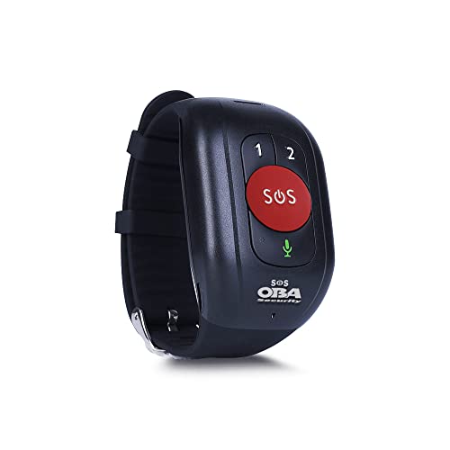 Armband SOS Senioren Lebensrettende GPS 4G WiFi Anrufe, Stürze, GPS-Position, Herz, Druck, Temperatur Wasserdicht IP 67 APP frei (Datei mit Anleitung zur Konfiguration der SIM) von Oba security