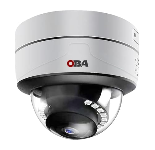 Oba Kamera 4 MP Dome, PoE, Personenerkennung, wasserdicht IP66, Nachtsicht IR 30 m, Audio und Micro-SD-Kartensteckplatz OBA-EC401 von Oba security