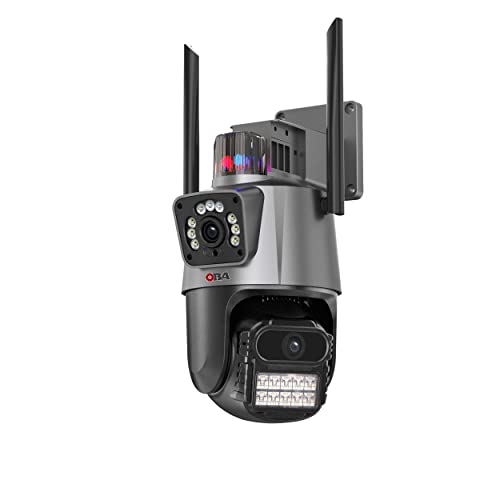 Oba security Multi-Objektiv Dual-Objektiv WiFi Dual 4MP IP Zwei-Wege-Überwachungskamera Autotracking von Oba security