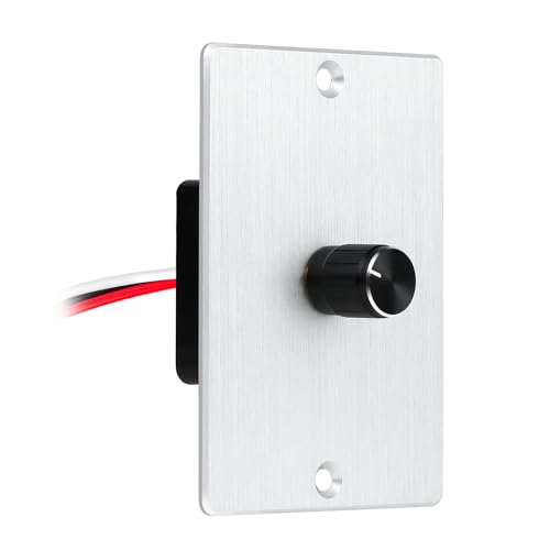 Obeaming DC 12V Dimmer PWM LED-Dimmschalter Drehknopf für Wohnmobil Boot LKW Wohnwagen Anhänger Leuchte, DC 12V dimmbar Lampe, einfarbige LED Streifen Lichter, Rated 15A@12V von Obeaming