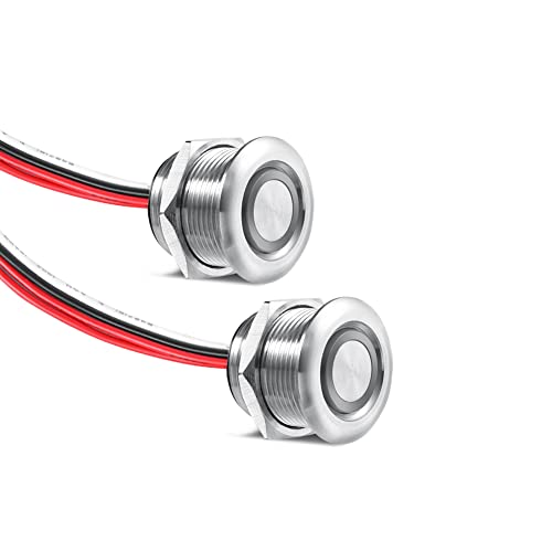 Obeaming DC 12V Dimmer PWM LED Dimmschalter 4 Drähte Druckschalter Edelstahl Hole 19mm für Wohnmobil Boot LKW Wohnwagen Anhänger Leuchte, DC 12V dimmbar Lampe, einfarbige LED Streifen Lichter 2 Stück Obeaming DC 12V Dimmer PWM LED Dimmschalter 4 Drähte Druckschalter Edelstahl Hole 19mm für Wohnmobil Boot LKW Wohnwagen Anhänger Leuchte, DC 12V dimmbar Lampe, einfarbige LED Streifen Lichter 2 Stück von Obeaming