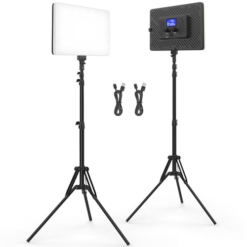 Obeamiu 2er Pack LED Videolicht Eingebauter 8000mAh Akku, Fotografie Kamera Licht Beleuchtung mit 186cm Stativ, 2500-8500K Studio Licht Videoleuchte für Videoaufnahme YouTube TikTok Vlog Livestreaming Obeamiu 2er Pack LED Videolicht Eingebauter 8000mAh Akku, Fotografie Kamera Licht Beleuchtung mit 186cm Stativ, 2500-8500K Studio Licht Videoleuchte für Videoaufnahme YouTube TikTok Vlog Livestreaming von Obeamiu