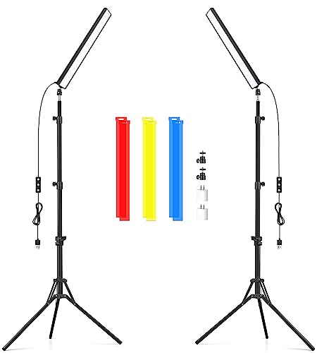 Obeamiu 5600K USB Photography Lighting Stick Kit mit verstellbarem Stativ, dimmbare LED-Videoleuchte, tragbare Studioleuchte für Live-Übertragung/Fotografie von Obeamiu