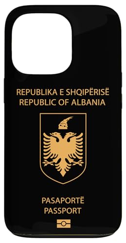 Hülle für iPhone 13 Pro Proud Albania Passport Flag Travelers Travel Souvenir 2025 von Obeezon