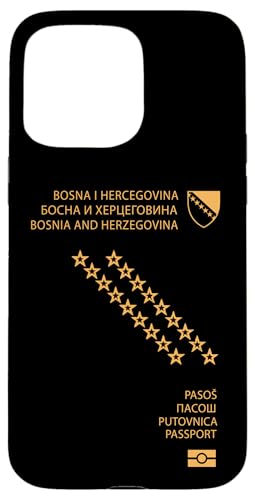 Hülle für iPhone 15 Pro Max Proud Bosnia Herzegovina Passport Travelers Souvenir 2025 Hülle für iPhone 15 Pro Max Proud Bosnia Herzegovina Passport Travelers Souvenir 2025 von Obeezon