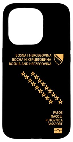 Hülle für iPhone 15 Pro Proud Bosnia Herzegovina Passport Travelers Souvenir 2025 Hülle für iPhone 15 Pro Proud Bosnia Herzegovina Passport Travelers Souvenir 2025 von Obeezon