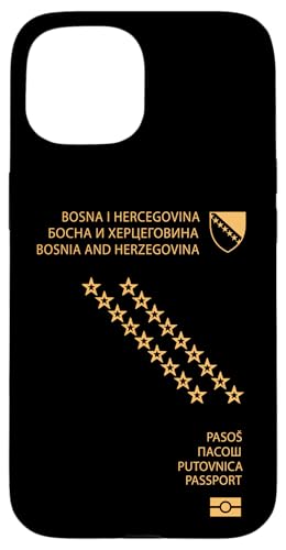 Hülle für iPhone 15 Proud Bosnia Herzegovina Passport Travelers Souvenir 2025 Hülle für iPhone 15 Proud Bosnia Herzegovina Passport Travelers Souvenir 2025 von Obeezon