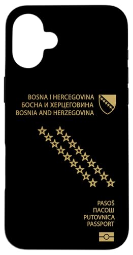 Hülle für iPhone 16 Plus Proud Bosnia Herzegovina Passport Travelers Souvenir 2025 Hülle für iPhone 16 Plus Proud Bosnia Herzegovina Passport Travelers Souvenir 2025 von Obeezon