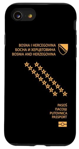Hülle für iPhone SE (2020) / 7 / 8 Proud Bosnia Herzegovina Passport Travelers Souvenir 2025 von Obeezon