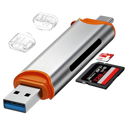 Oblinple SD Kartenleser, Micro SD Kartenlesegerät Dual Stecker USB 3.0 USB C Card Reader Highspeed Mini Karte OTG Adapter, USB Stick mit Karten Lesegerät für Android Windows Mac OS Samsung Handy usw Oblinple SD Kartenleser, Micro SD Kartenlesegerät Dual Stecker USB 3.0 USB C Card Reader Highspeed Mini Karte OTG Adapter, USB Stick mit Karten Lesegerät für Android Windows Mac OS Samsung Handy usw von Oblinple