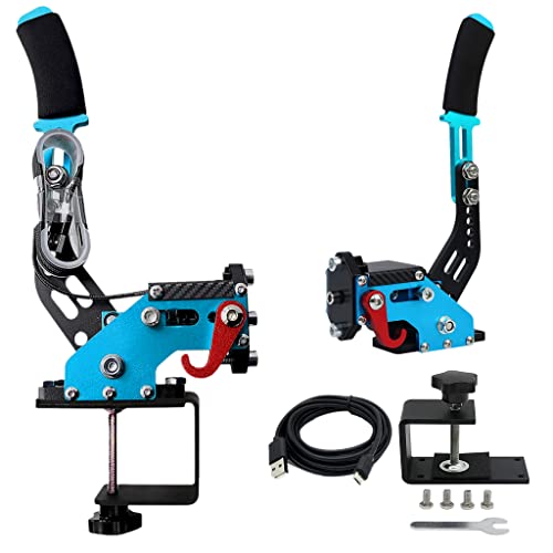 Obokidly USB-Handbremse mit Klemmstütze, G29, kompatibel mit PS4, für Sim-Rennspiele, Sim-Rig, Upgrade-Version nur für PS4 (blau) von Obokidly