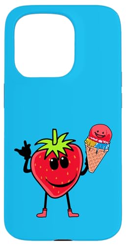 Lustige Erdbeere Erdbeeren Sommer Sommerzeit Eiskrem Eiscrem Hülle für iPhone 15 Pro Lustige Erdbeere Erdbeeren Sommer Sommerzeit Eiskrem Eiscrem Hülle für iPhone 15 Pro von Obst Früchte Frucht