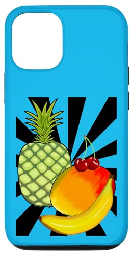 Obst 90er Früchte Frucht Retro 80er Vintage Old school Hülle für iPhone 12/12 Pro von Obst Früchte Frucht